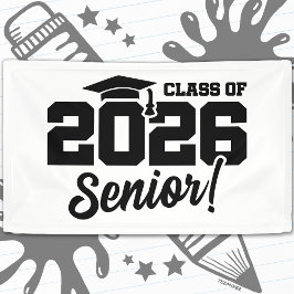 Class of 2026 Senior Varsity Graduation Fun Quote Banner