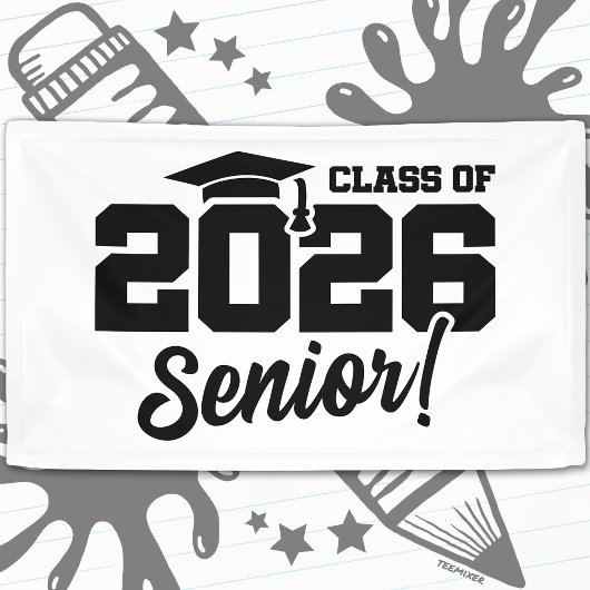 Class of 2026 Senior Varsity Graduation Fun Quote Banner