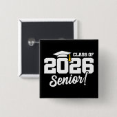 Class of 2026 Senior Varsity Graduation Fun Quote Button (Vorne & Hinten)