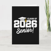 Class of 2026 Senior Varsity Graduation Fun Quote Karte (Vorderseite)