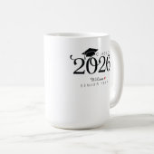 Class of 2026 Senior Year Graduation Custom Name  Kaffeetasse (VorderseiteRechts)