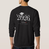 Class of 2026 Senior Year Graduation Custom Name  Sweatshirt (Rückseite)