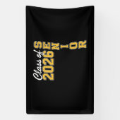 Class Of 2026 Senior Yellow Graduation Graduate Banner (Vertikal)