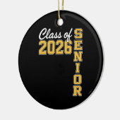 Class Of 2026 Senior Yellow Graduation Graduate Keramik Ornament (Links)