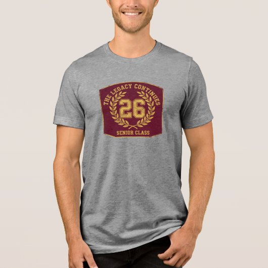 Class of 2026: The Graduation Legacy Continues Tri-Blend Shirt (Vorderseite)