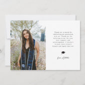 Class of 2026 Typography Grad Photo Ankündigung (Rückseite)