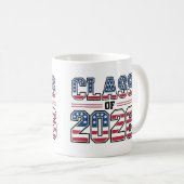 Class of 2026 USA Flag Graduation Kaffeetasse (VorderseiteRechts)