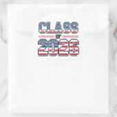 Class of 2026 USA Flag Graduation Runder Aufkleber (Tasche)