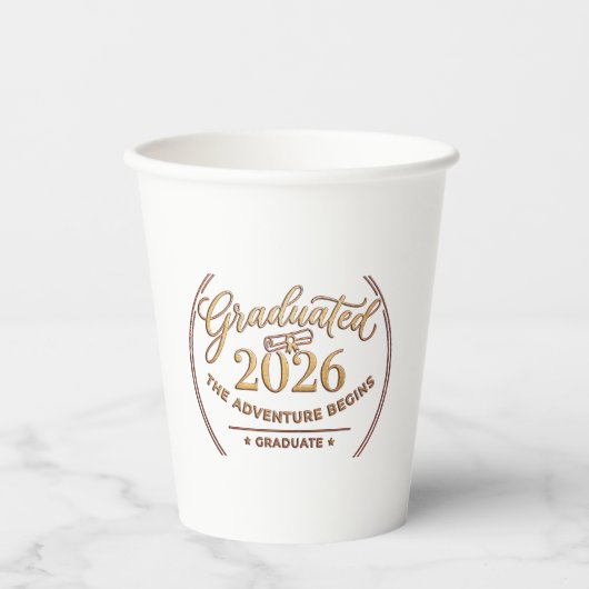 Class of 2026 / Vasos Graduación Pappbecher (Vorderseite)