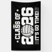 Class of 2026 Volleyball Graduation It’s Go Time Banner (Vertikal)