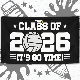 Class of 2026 Volleyball Graduation It’s Go Time Banner