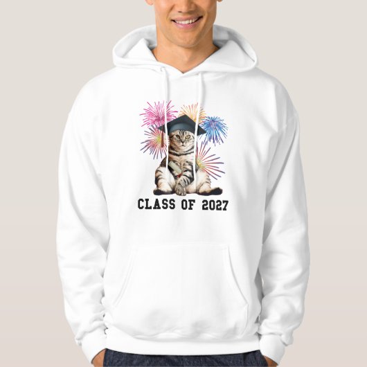 Class of 2027 Cat Lover Hoodie (Vorderseite)