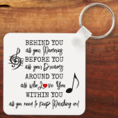 Class of 2027 Marching Band Graduate Inspirational Schlüsselanhänger (Rückseite)