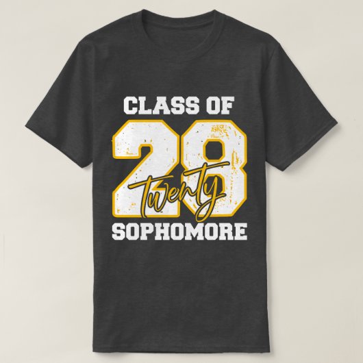 Class of 2028 Sophomore High School Back to School T-Shirt (Design vorne)