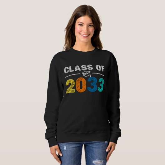 Class of 2033 First Day of School Pre k Kindergar Sweatshirt (Vorne ganz)