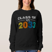 Class of 2033 First Day of School Pre k Kindergar Sweatshirt (Vorderseite)