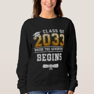 Class of 2033 Graduate Senior 33 Graduation Teache Sweatshirt