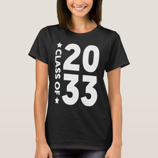 Class Of 2033 Senior 2033 Graduation T-Shirt (Vorderseite)