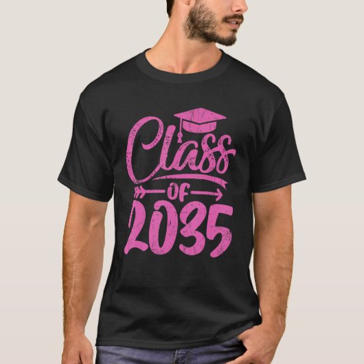 Class Of 2035 First Day Kindergarten T-Shirt (Vorderseite)