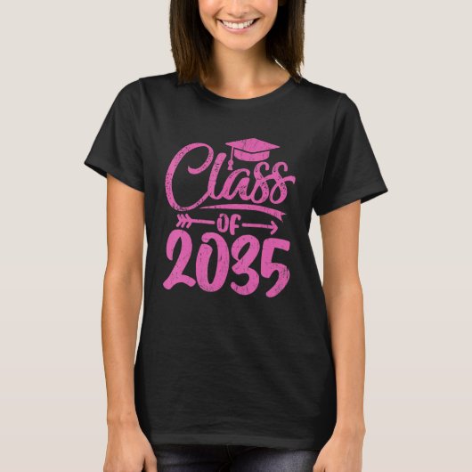 Class Of 2035 First Day Kindergarten T-Shirt (Vorderseite)