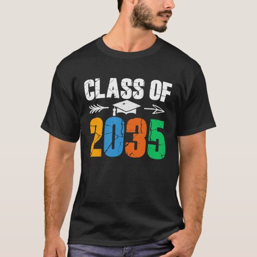 Class of 2035 First Day of School Graduation T-Shirt (Vorderseite)