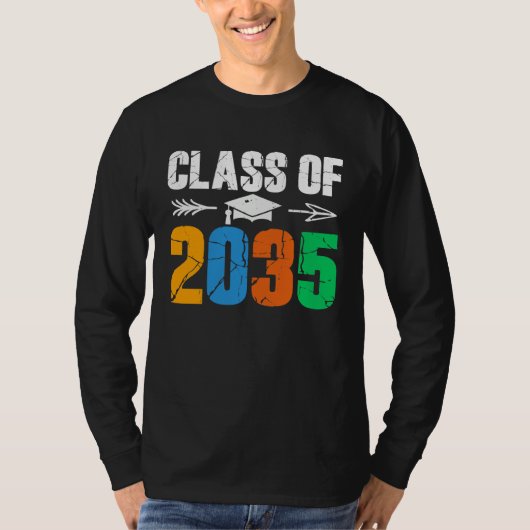 Class of 2035 First Day of School Graduation T-Shirt (Vorderseite)