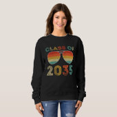 Class of 2035 Grow With Me First Day of School Gra Sweatshirt (Vorne ganz)