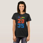 Class Of 2035 Grow With Me Graduation First Day Of T-Shirt (Vorne ganz)
