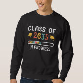 Class of 2035 Grow With Me Graduation in progress Sweatshirt (Vorderseite)