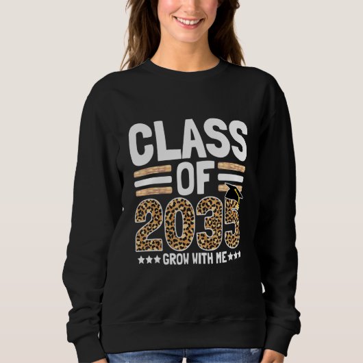 Class of 2035 Grow with me Kindergarten to Graduat Sweatshirt (Vorderseite)