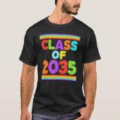 Class of 2035 Growing With Me Kindergarten Graduat T-Shirt (Vorderseite)