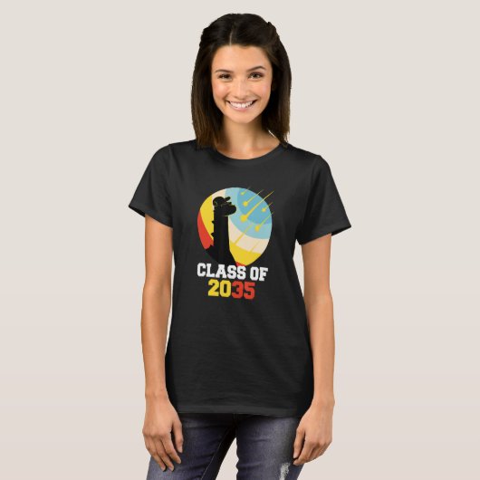 Class Of 2035 Kindergarten Dinosaur For Kids T-Shirt (Vorne ganz)