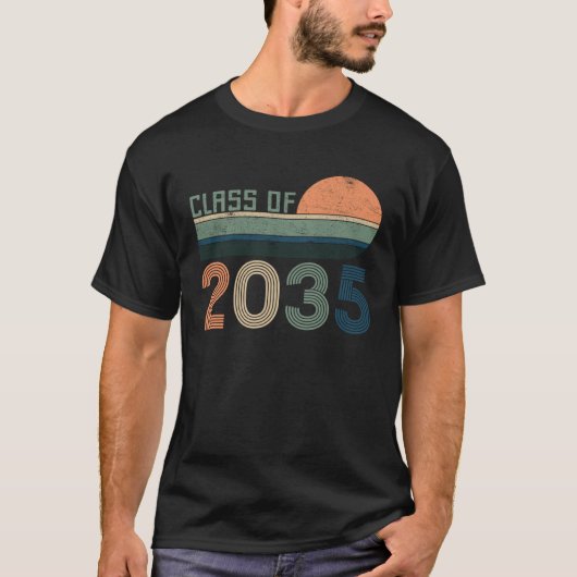 Class Of 2035 Kindergarten Graduate Graduation Gir T-Shirt (Vorderseite)