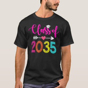 Class Of 2035 Kindergarten Pre K Graduation Grow W T-Shirt