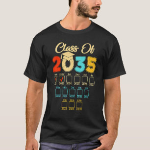 Class Of 2035 Kindergarten Pre K Graduation Grow W T-Shirt