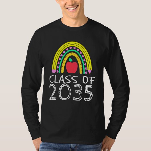 Class of 2035 Kindergarten Through High School Tee (Vorderseite)