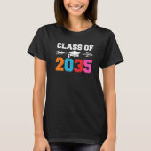 Class Of 2035 Leopard Pre k Grow with Me Graduatio T-Shirt (Vorderseite)