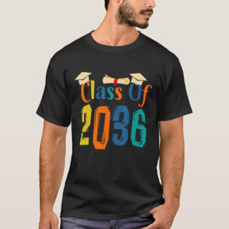 Class of 2036 Grow With Me First Day of School Gra T-Shirt