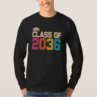 Class Of 2036 Kindergarten Graduate Kinder Graduat T-Shirt