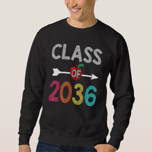 Class Of 2036  Pre K Graduate Preschool Graduation Sweatshirt (Vorderseite)