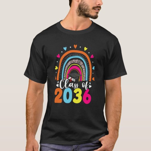 Class Of 2036 Senior 36 Graduate Preschool Graduat T-Shirt (Vorderseite)