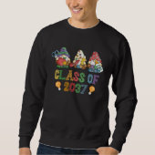 Class Of 2037 Gnome Graduation Kindergarten First Sweatshirt (Vorderseite)