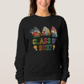 Class Of 2037 Gnome Graduation Kindergarten First Sweatshirt (Vorderseite)