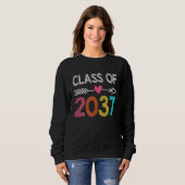 Class Of 2037 Kindergarten Pre K Grow With Me Grad Sweatshirt (Vorne ganz)