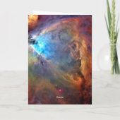 Class of 20XX Custom Photo Orion Nebula Graduation Karte (Rückseite)