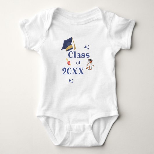 Class of 20XX- graduation hat  Baby Strampler (Vorderseite)