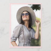 Class of 20XX Modern Photo Graduation Announcement Einladung (Rückseite)