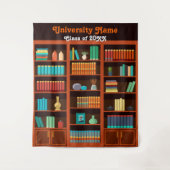 Class of 20XX University Library Photo Backdrop Wandteppich (Vorderseite)