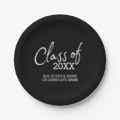 Class of Any Year Graduation Party Pappteller (Vorderseite)