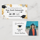 class of business cards graduate terminkarte (Vorne/Hinten)